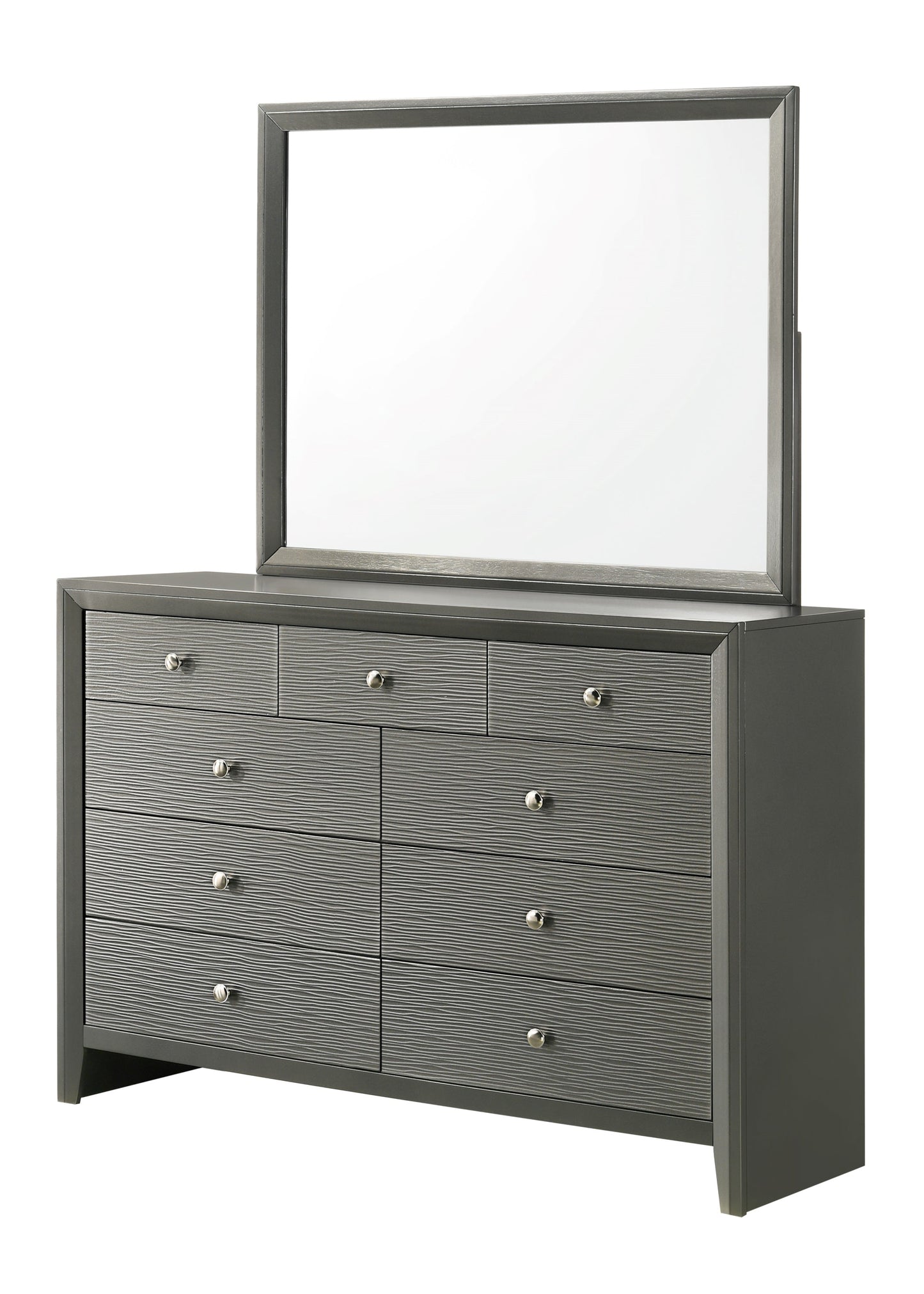 Denker Gunmetal Panel Youth Bedroom Set - SET | B4715-F-HBFB | B4715-F-RAIL | B4715-2 | B4715-4 - Luna Furniture - Dallas Store