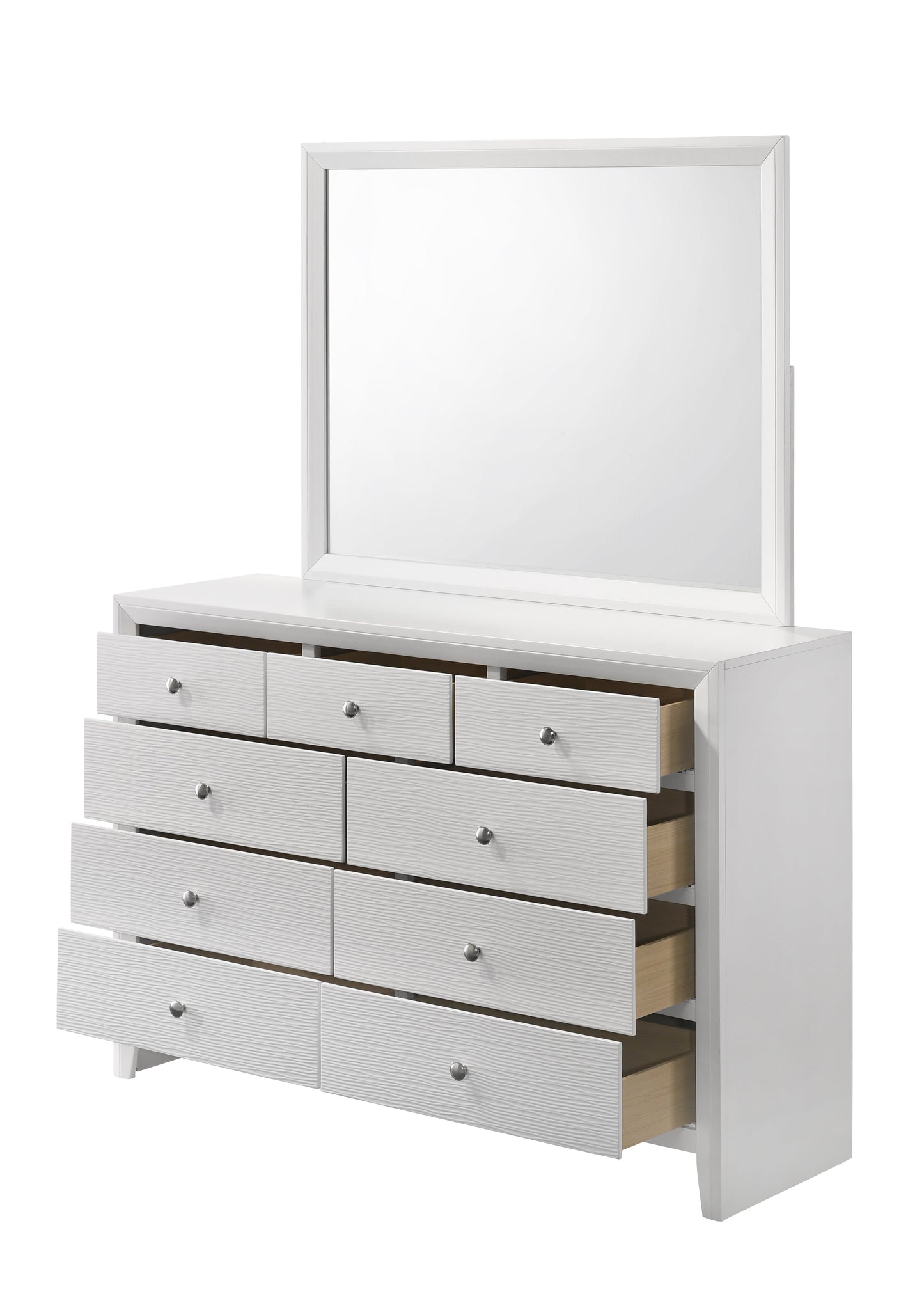 Denker White Panel Youth Bedroom Set - SET | B4712-F-HBFB | B4712-F-RAIL | B4710-2 | B4710-4 - Luna Furniture - Dallas Store