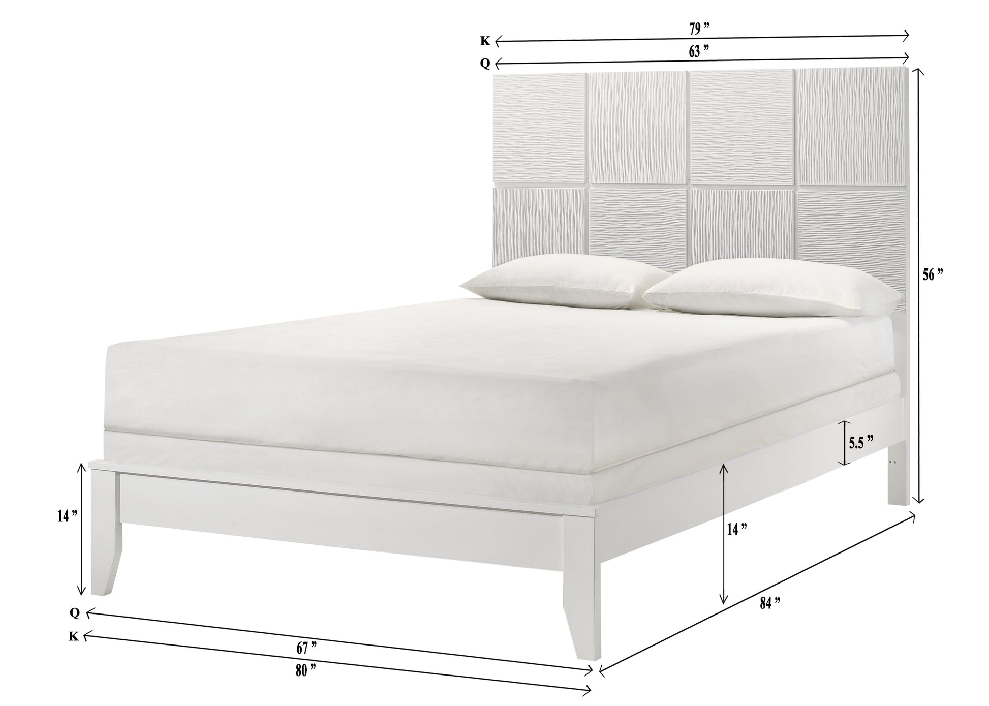 Denker White Panel Youth Bedroom Set - SET | B4712-F-HBFB | B4712-F-RAIL | B4710-2 | B4710-4 - Luna Furniture - Dallas Store