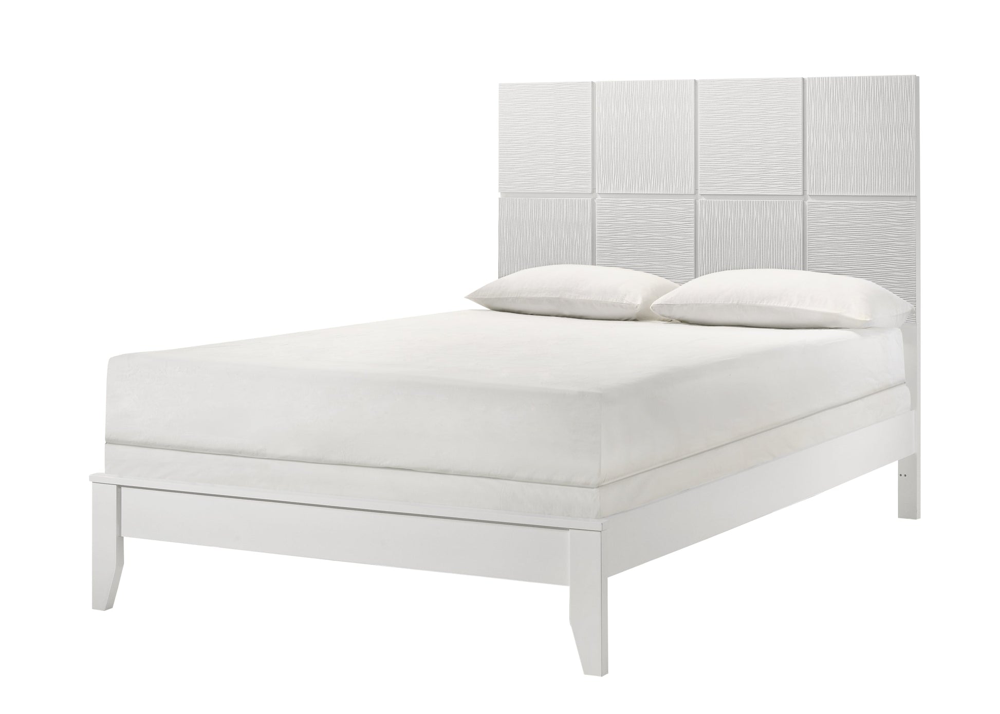 Denker White Panel Youth Bedroom Set - SET | B4712-F-HBFB | B4712-F-RAIL | B4710-2 | B4710-4 - Luna Furniture - Dallas Store