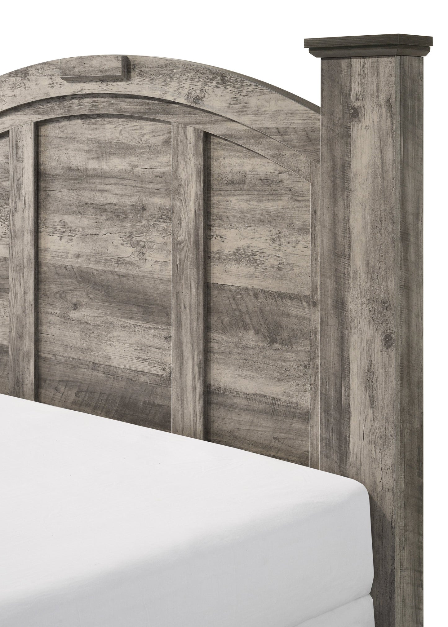 Ella-Mae Rustic Brown Queen Poster Bed - SET | B6840-Q-HBFB | B6840-Q-RAIL | B6840-KQ-POST - Luna Furniture - Dallas Store