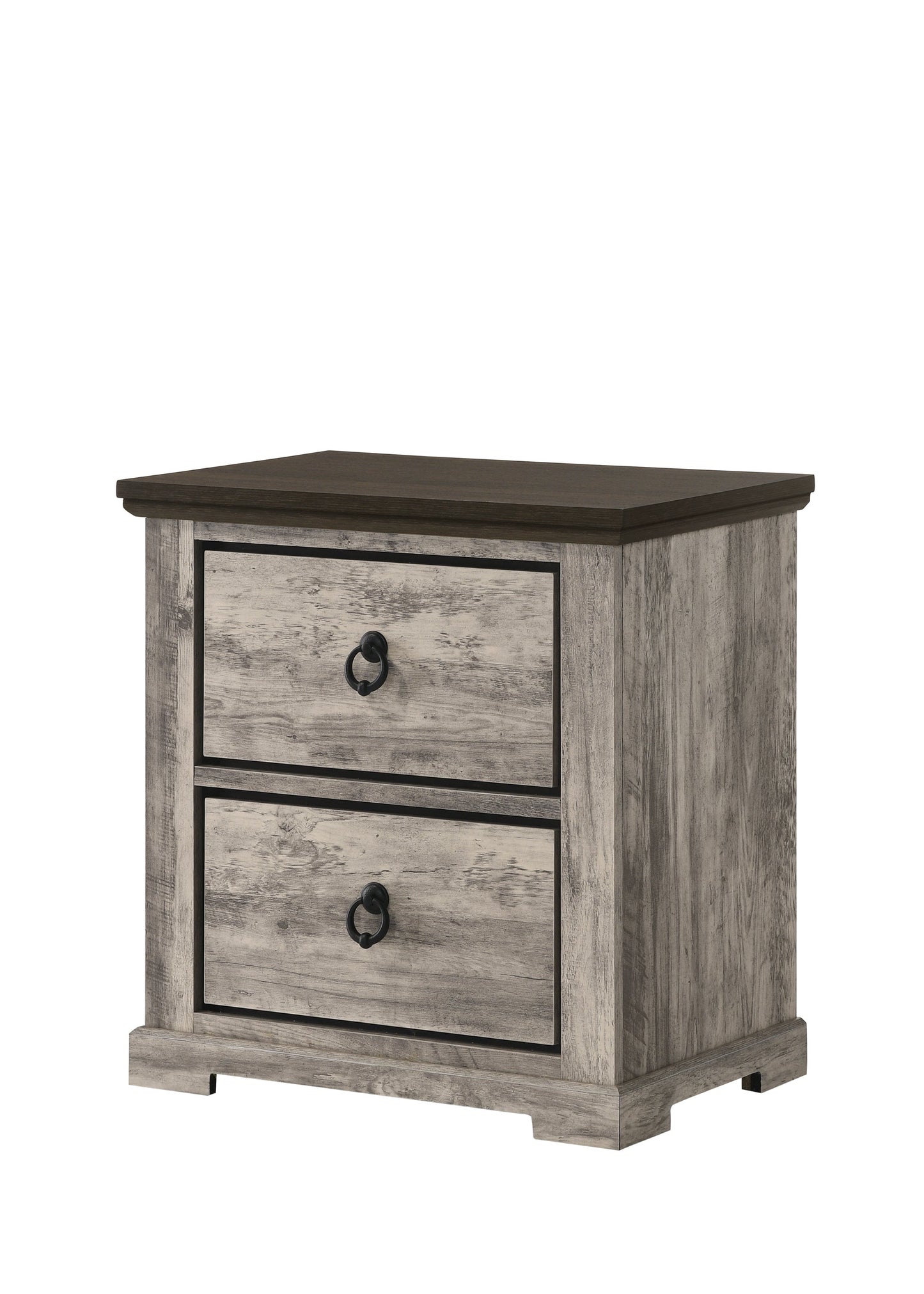Ella-Mae Rustic Brown Queen Poster Bed - SET | B6840-Q-HBFB | B6840-Q-RAIL | B6840-KQ-POST - Luna Furniture - Dallas Store