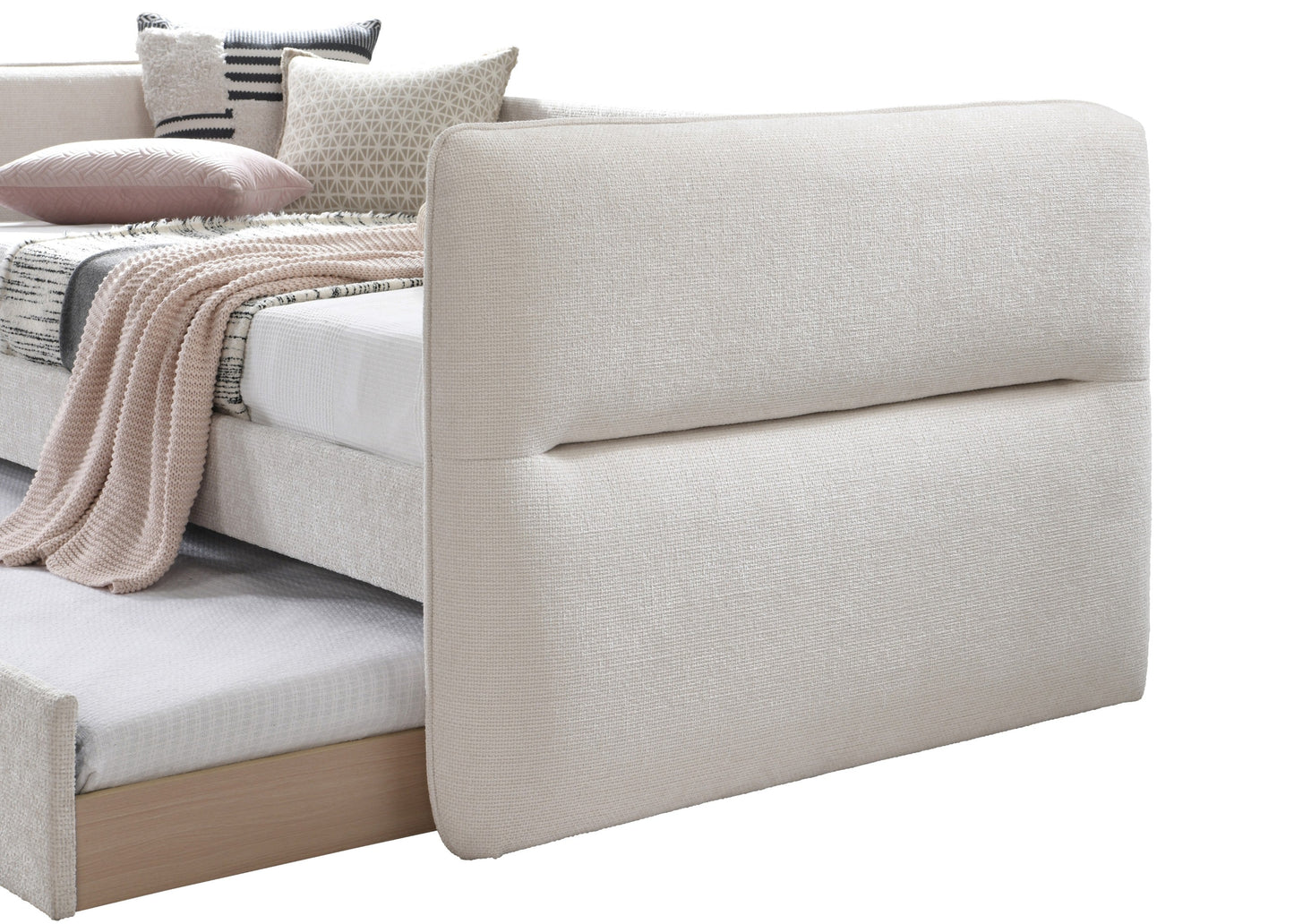 Philipa Oatmeal Twin Daybed with Trundle - SET | 5324OT-ARM | 5324OT-BACK - Luna Furniture - Dallas Store