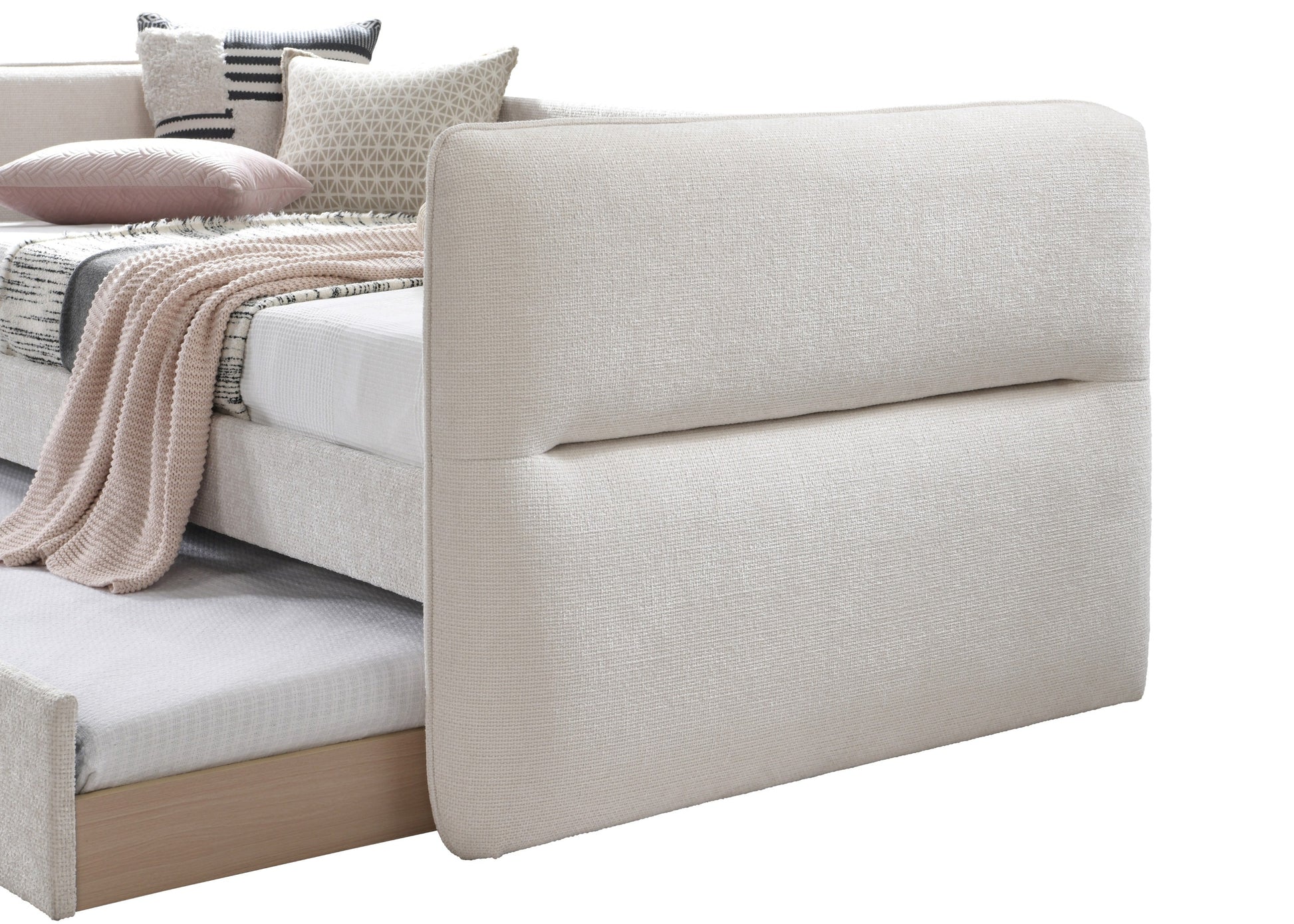Philipa Oatmeal Twin Daybed with Trundle - SET | 5324OT-ARM | 5324OT-BACK - Luna Furniture - Dallas Store