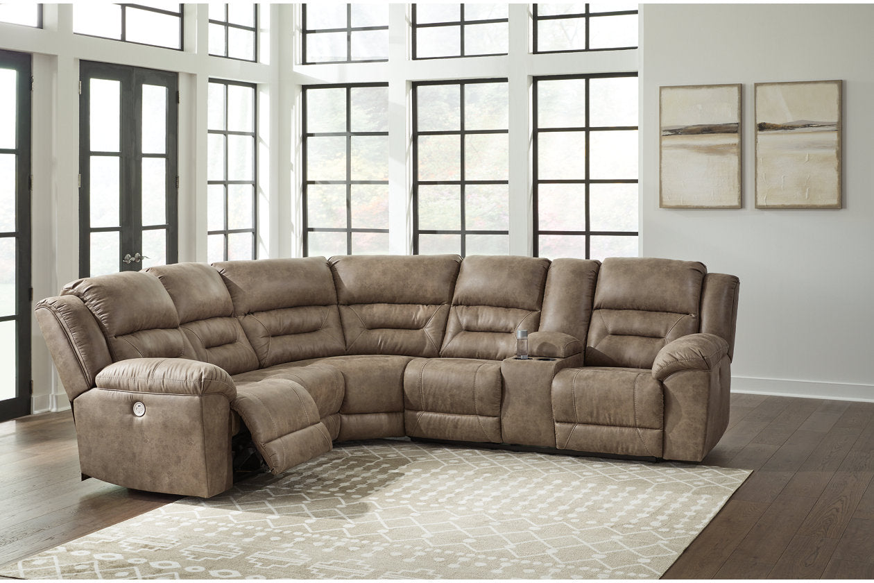 Ravenel Fossil 3-Piece Power Reclining Sectional - SET | 8310663 | 8310677 | 8310690 - Luna Furniture - Dallas Store