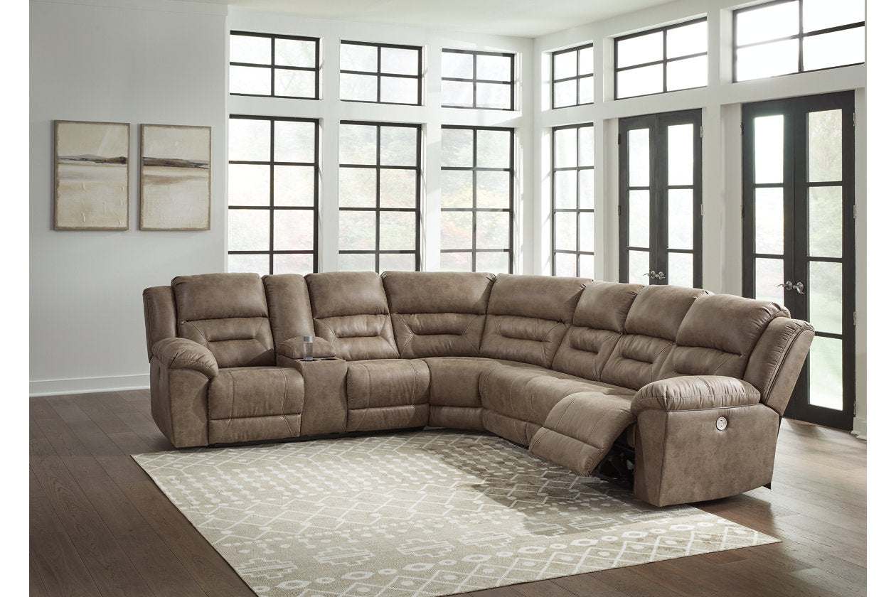 Ravenel Fossil 4-Piece Power Reclining Sectional - SET | 8310601 | 8310646 | 8310675 | 8310677 - Luna Furniture - Dallas Store