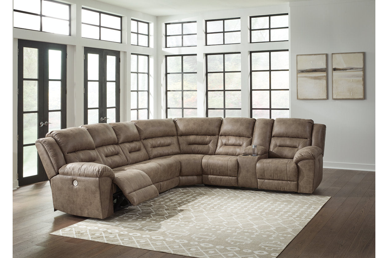 Ravenel Fossil 4-Piece Power Reclining Sectional - SET | 8310646 | 8310663 | 8310677 | 8310690 - Luna Furniture - Dallas Store