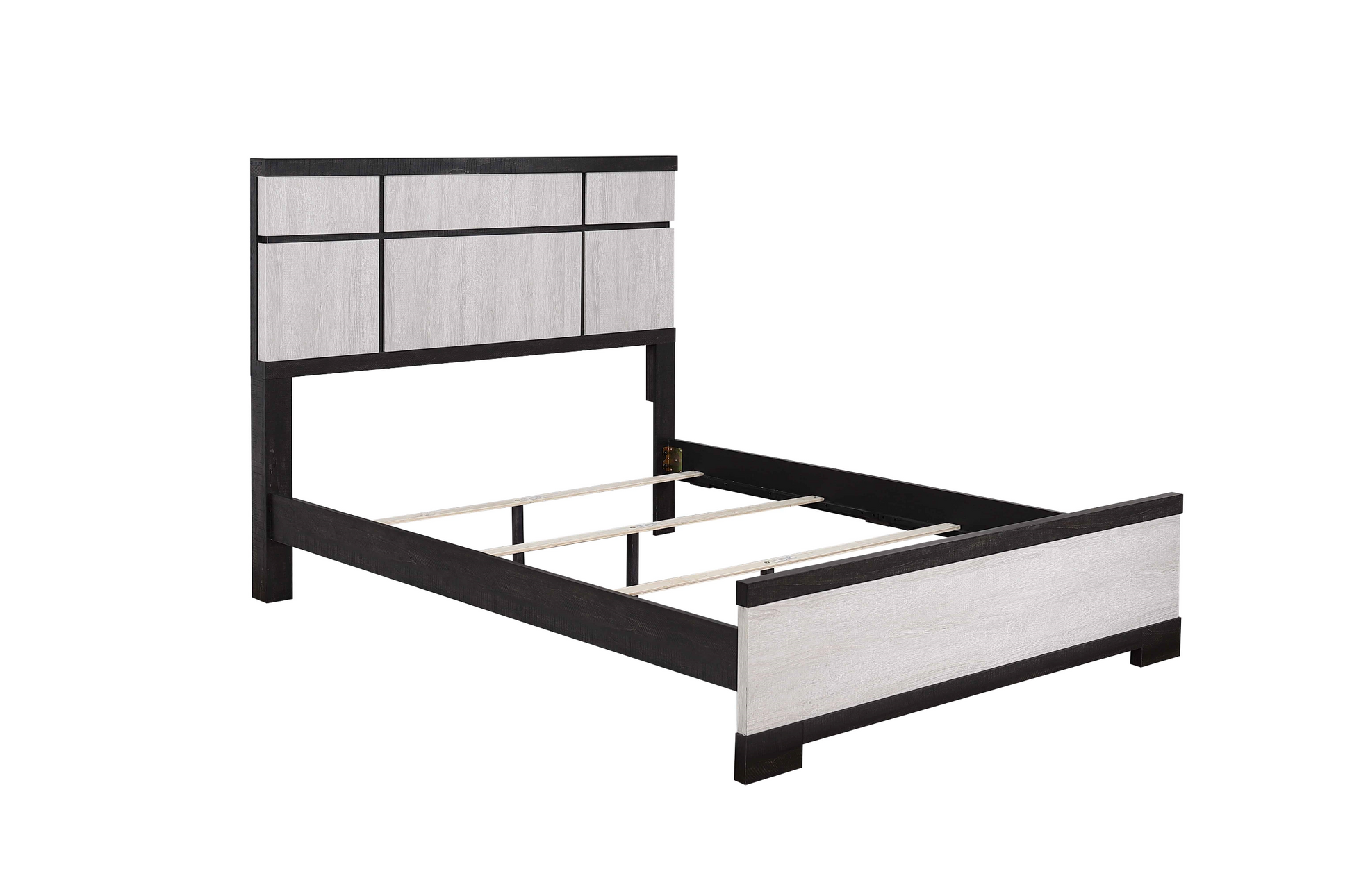 Remington Black/White Panel Bedroom Set - SET | B8162-Q-HBFB | B8162-KQ-RAIL | B8162-2 | B8162-4 - Luna Furniture - Dallas Store