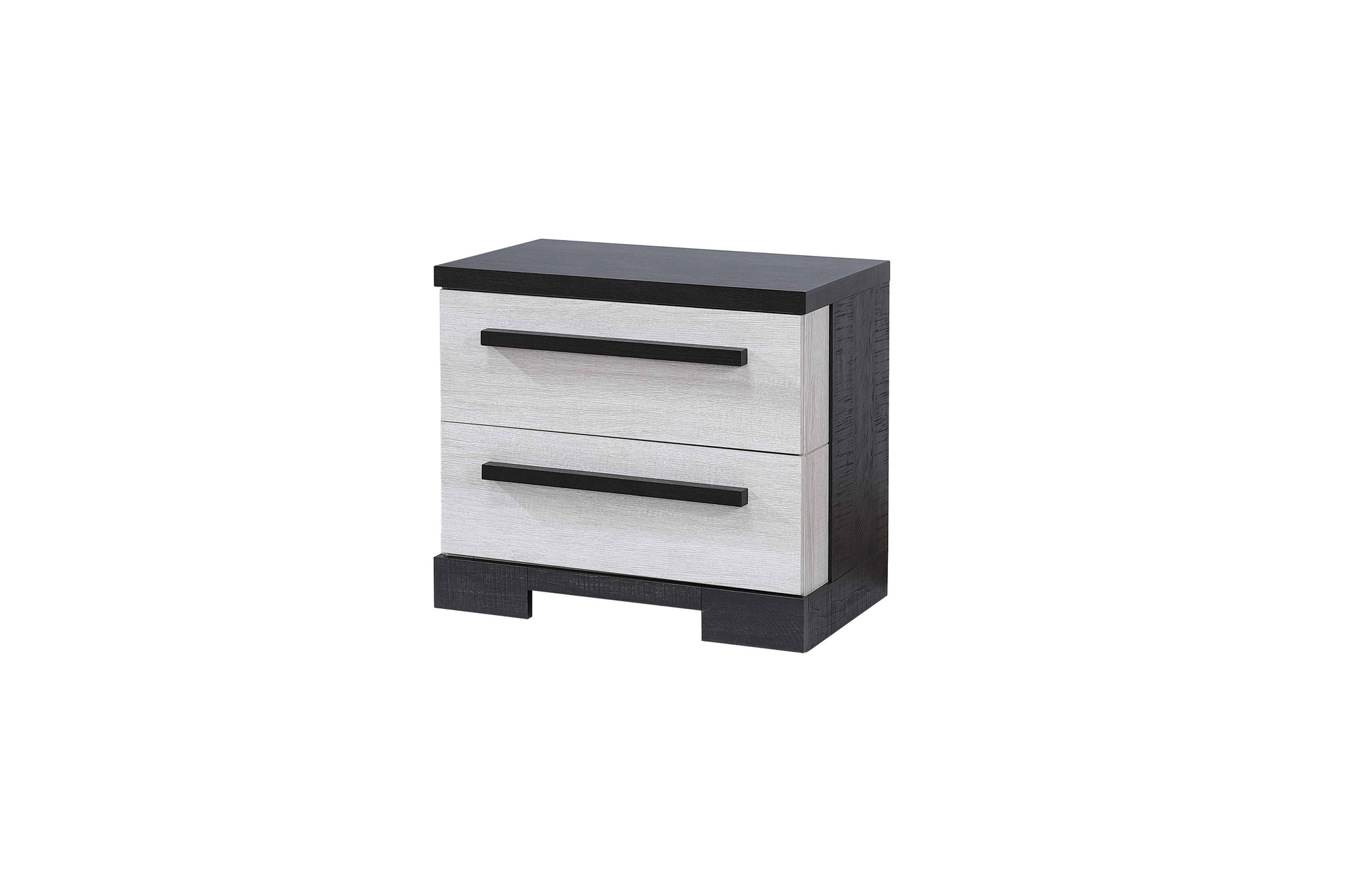 Remington Black/White Panel Bedroom Set - SET | B8162-Q-HBFB | B8162-KQ-RAIL | B8162-2 | B8162-4 - Luna Furniture - Dallas Store