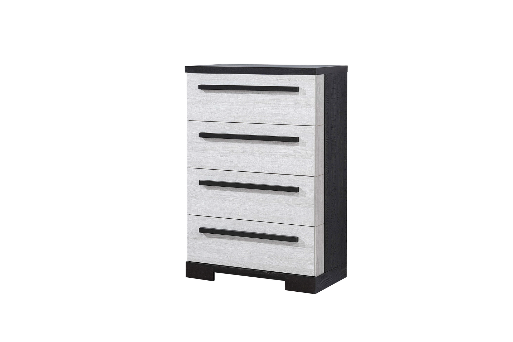 Remington Black/White Panel Bedroom Set - SET | B8162-Q-HBFB | B8162-KQ-RAIL | B8162-2 | B8162-4 - Luna Furniture - Dallas Store