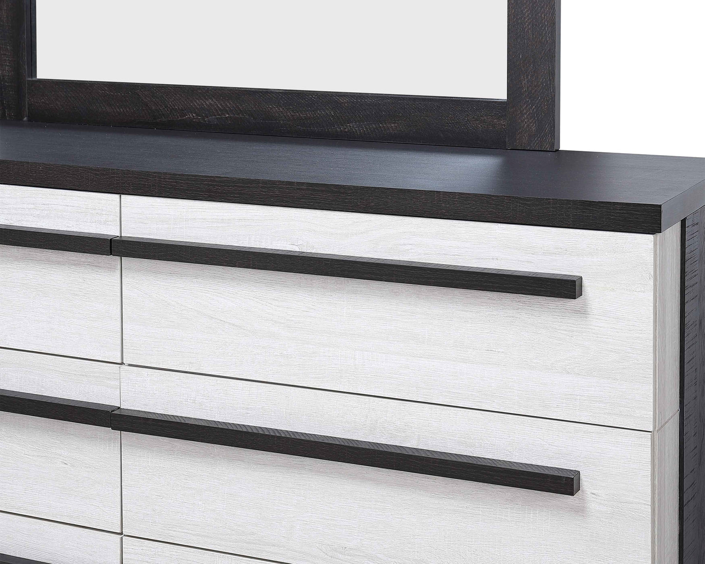Remington Black/White Panel Bedroom Set - SET | B8162-Q-HBFB | B8162-KQ-RAIL | B8162-2 | B8162-4 - Luna Furniture - Dallas Store