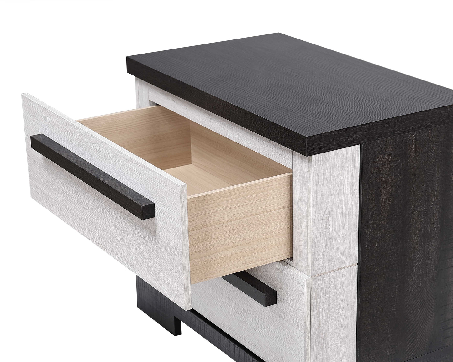 Remington Black/White Panel Bedroom Set - SET | B8162-Q-HBFB | B8162-KQ-RAIL | B8162-2 | B8162-4 - Luna Furniture - Dallas Store