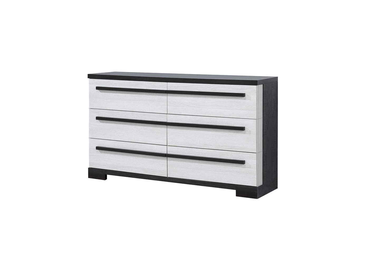 Remington Black/White Panel Bedroom Set - SET | B8162-Q-HBFB | B8162-KQ-RAIL | B8162-2 | B8162-4 - Luna Furniture - Dallas Store
