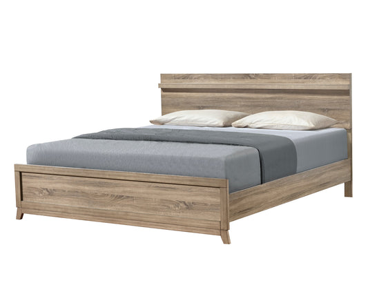 Tilston Natural Queen Panel Bed - SET | B3400-Q-HB | B3400-Q-FB | B3400-KQ-RAIL - Luna Furniture - Dallas Store