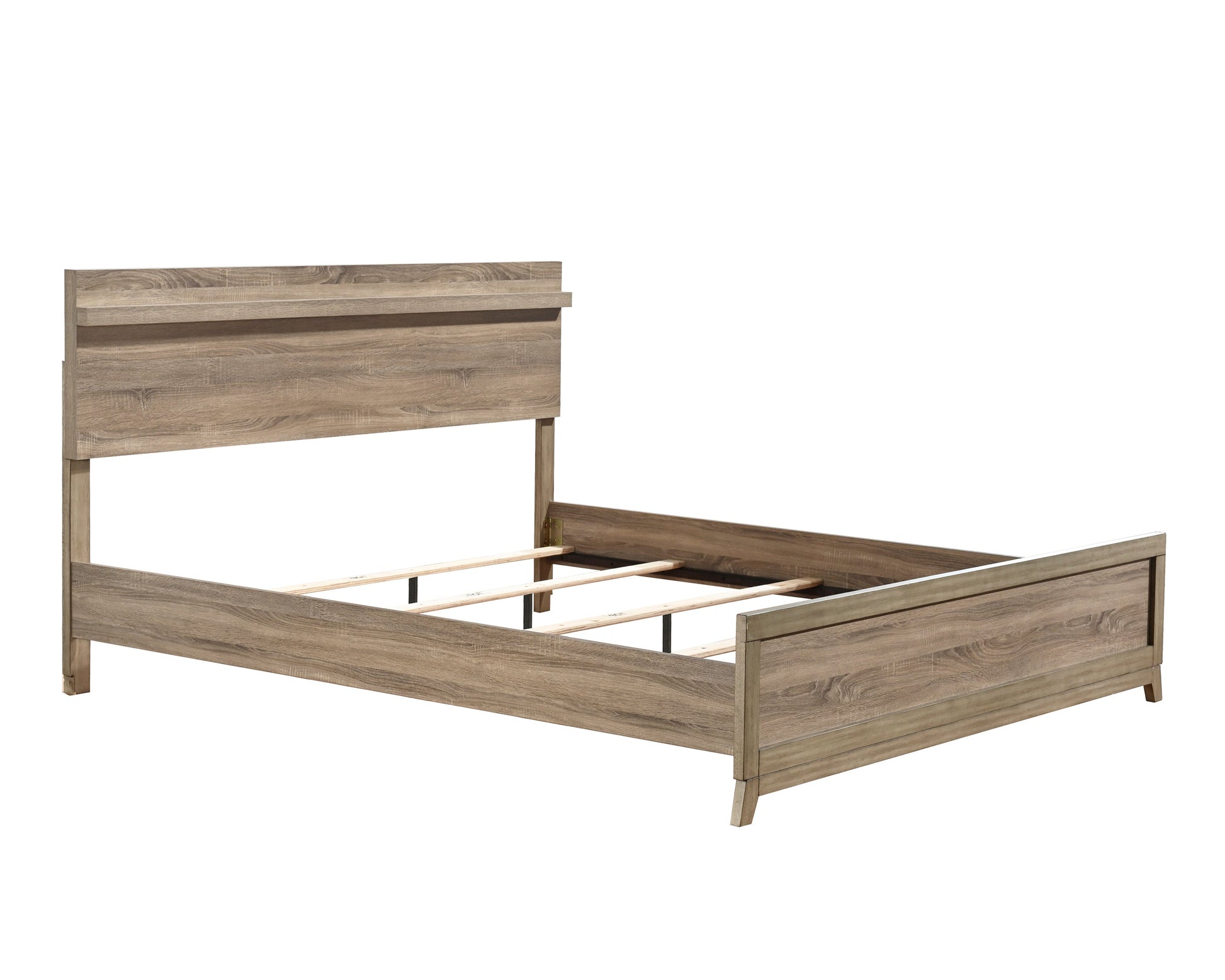 Tilston Natural Queen Panel Bed - SET | B3400-Q-HB | B3400-Q-FB | B3400-KQ-RAIL - Luna Furniture - Dallas Store