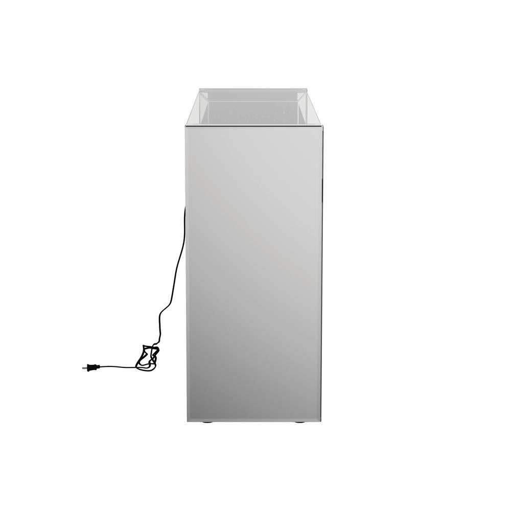 1-Shelf Silver Console Table - 951766 - Luna Furniture - Dallas Store