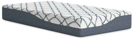 10 Inch Chime Elite 2.0 White/Blue Twin Mattress - M42511 - Luna Furniture - Dallas Store