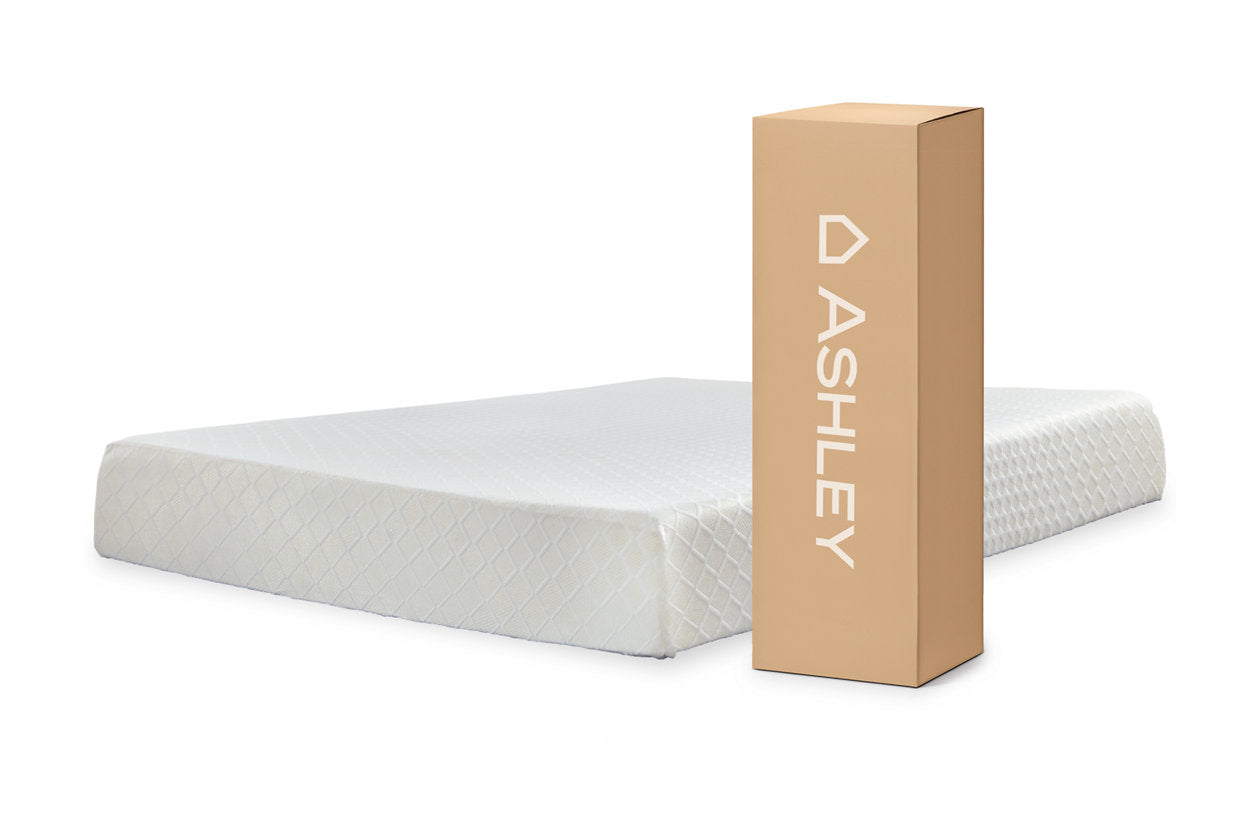 10 Inch Chime Memory Foam White Full Mattress in a Box - M69921 - Luna Furniture - Dallas Store