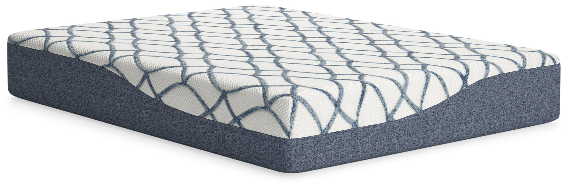 12 Inch Chime Elite 2.0 White/Blue Full Mattress - M42621 - Luna Furniture - Dallas Store