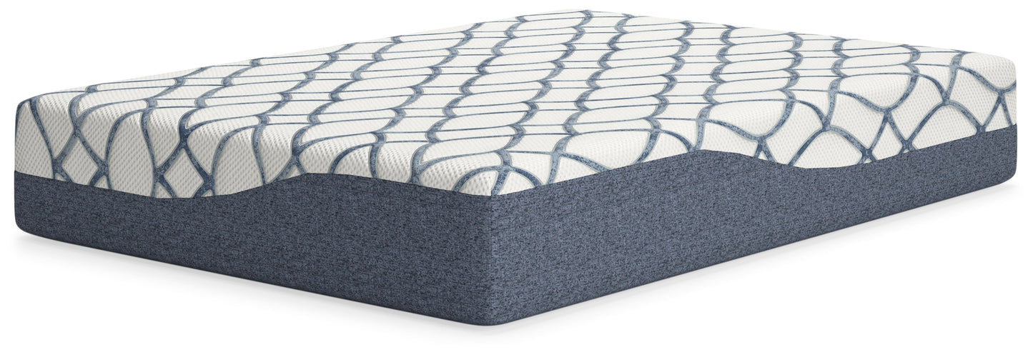 12 Inch Chime Elite 2.0 White/Blue Full Mattress - M42621 - Luna Furniture - Dallas Store