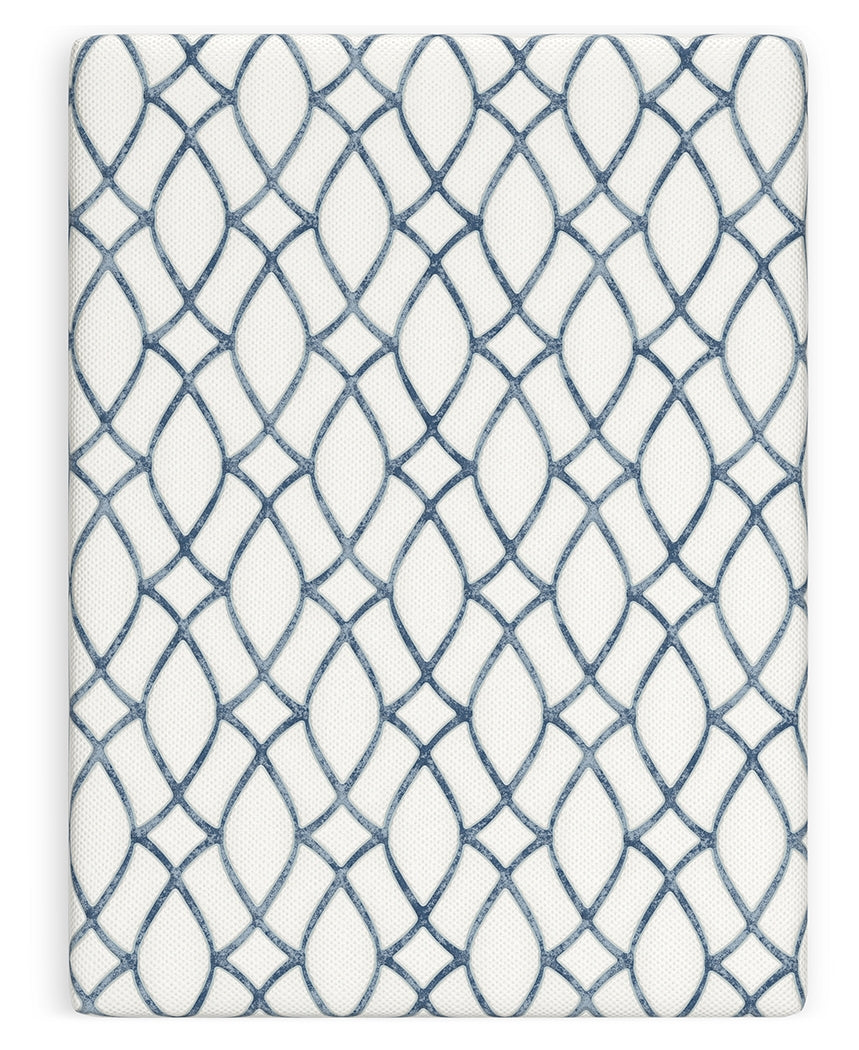 12 Inch Chime Elite 2.0 White/Blue Full Mattress - M42621 - Luna Furniture - Dallas Store