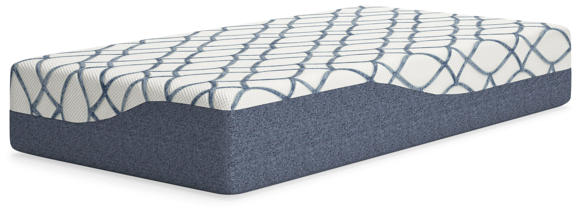12 Inch Chime Elite 2.0 White/Blue Twin Mattress - M42611 - Luna Furniture - Dallas Store