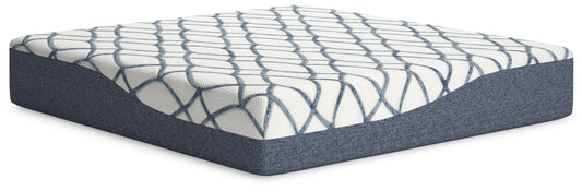 14 Inch Chime Elite 2.0 White/Blue King Mattress - M42741 - Luna Furniture - Dallas Store
