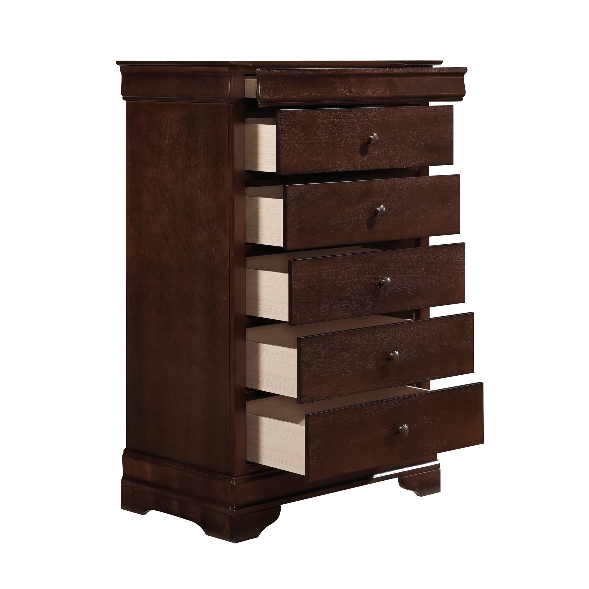 Abbeville Cherry Chest, Hidden Drawer - 1856-9 - Luna Furniture - Dallas Store