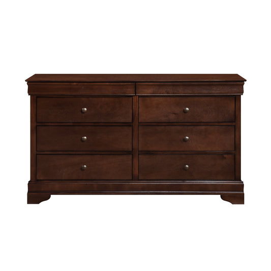 Abbeville Cherry Dresser, Two Hidden Drawers - 1856-5 - Luna Furniture - Dallas Store