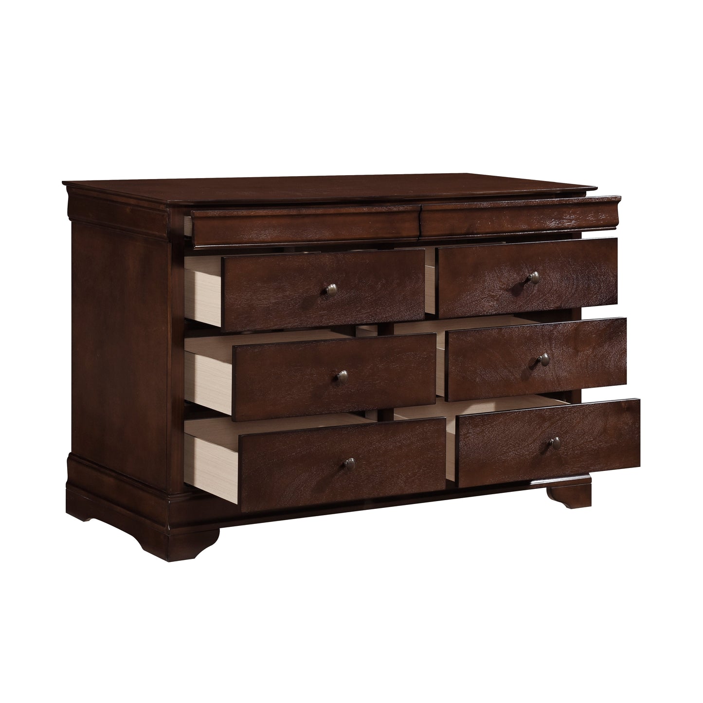 Abbeville Cherry Dresser, Two Hidden Drawers - 1856-5 - Luna Furniture - Dallas Store