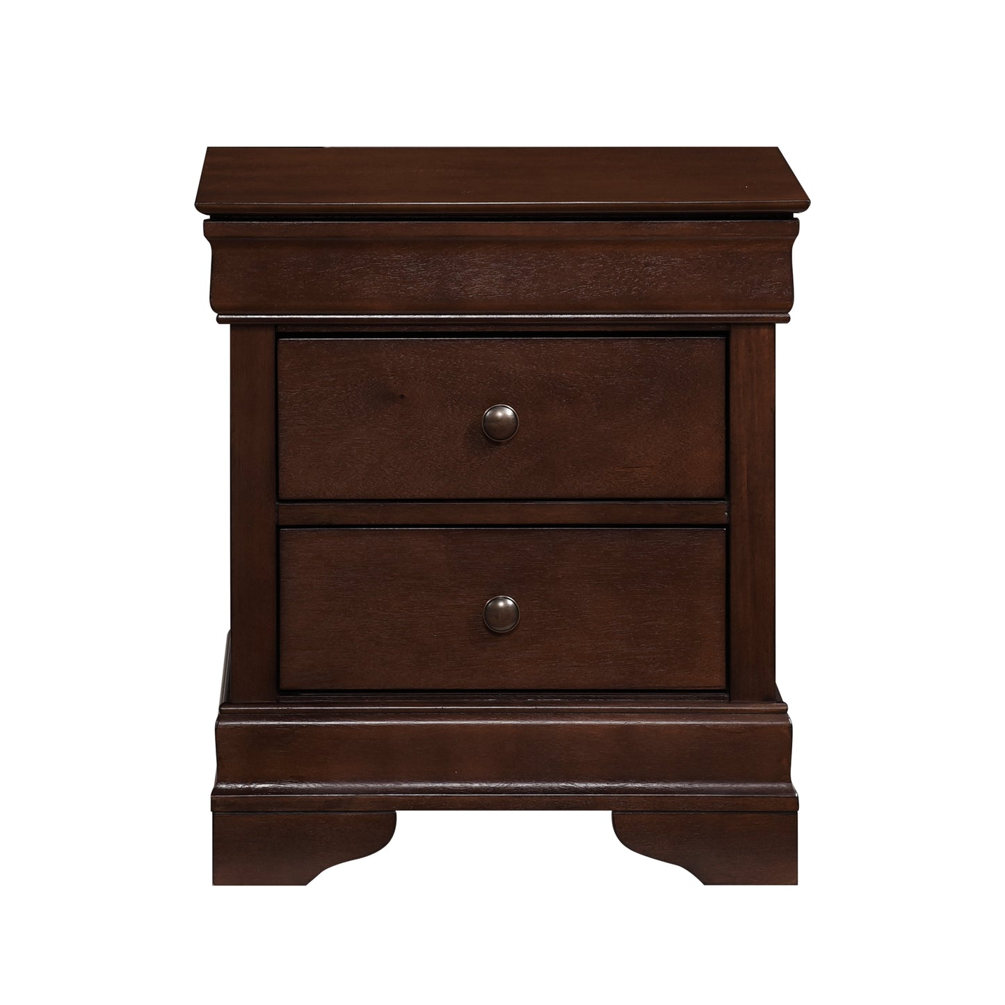 Abbeville Cherry Nightstand, Hidden Drawer - 1856-4 - Luna Furniture - Dallas Store