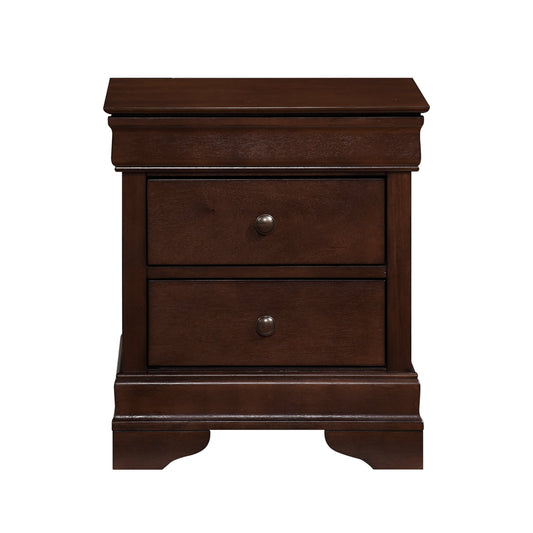 Abbeville Cherry Nightstand, Hidden Drawer - 1856-4 - Luna Furniture - Dallas Store