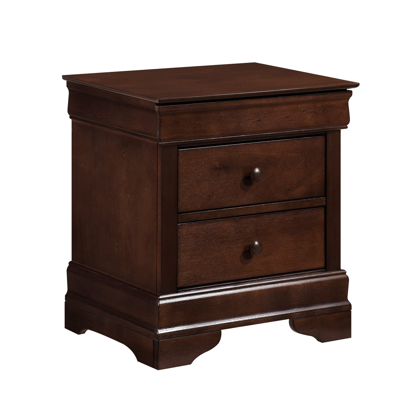 Abbeville Cherry Nightstand, Hidden Drawer - 1856-4 - Luna Furniture - Dallas Store