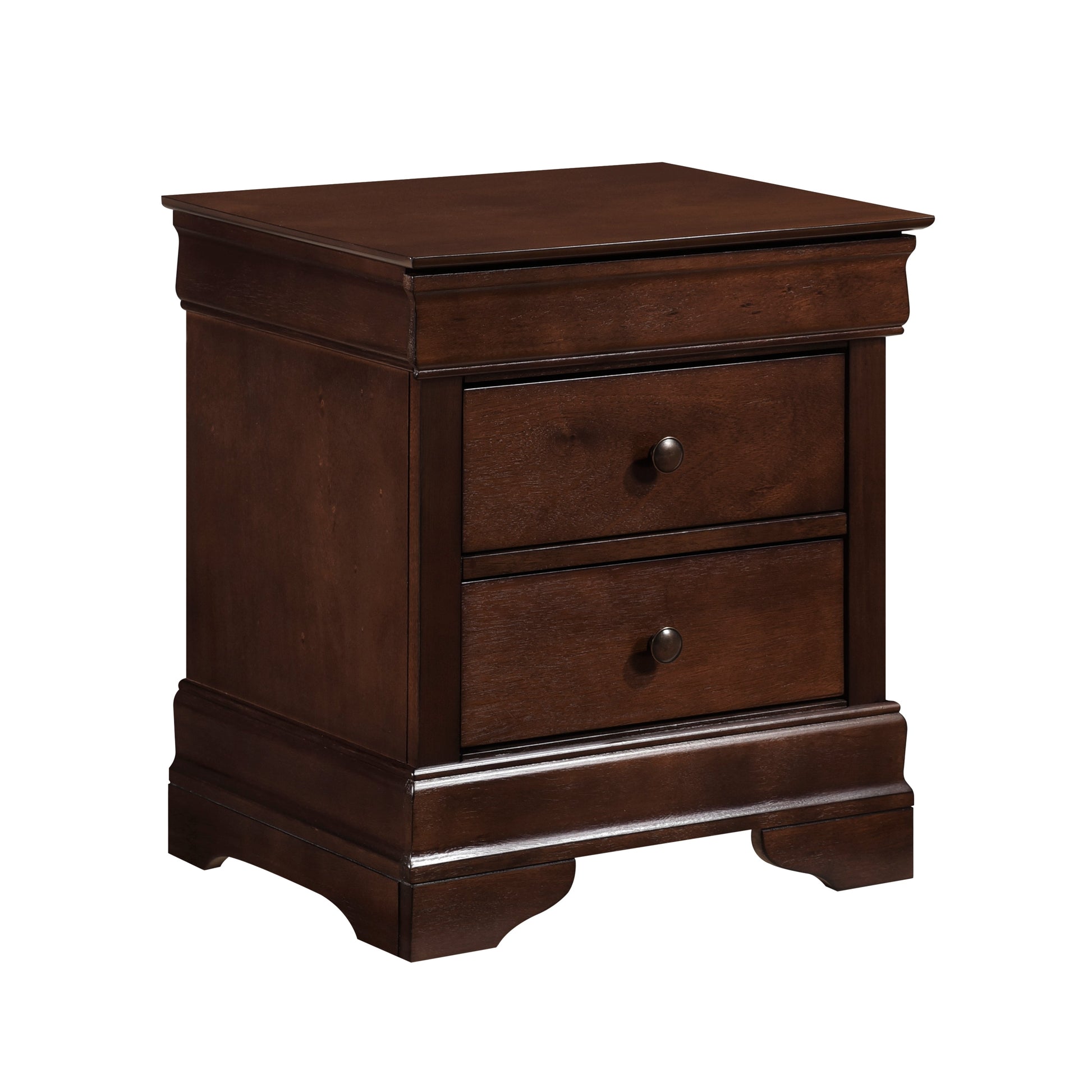 Abbeville Cherry Nightstand, Hidden Drawer - 1856-4 - Luna Furniture - Dallas Store