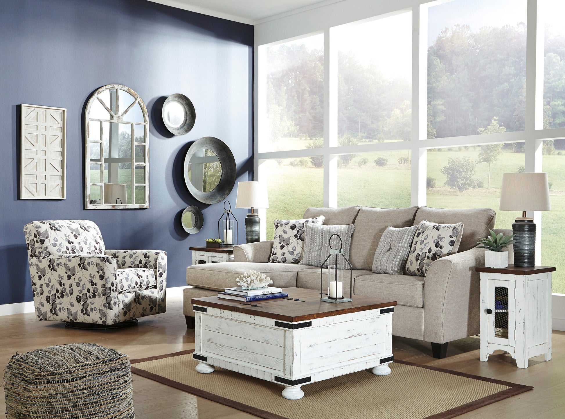 Abney Driftwood Living Room Set - SET | 4970118 | 4970120 | 4970142 | 4970114 - Luna Furniture - Dallas Store