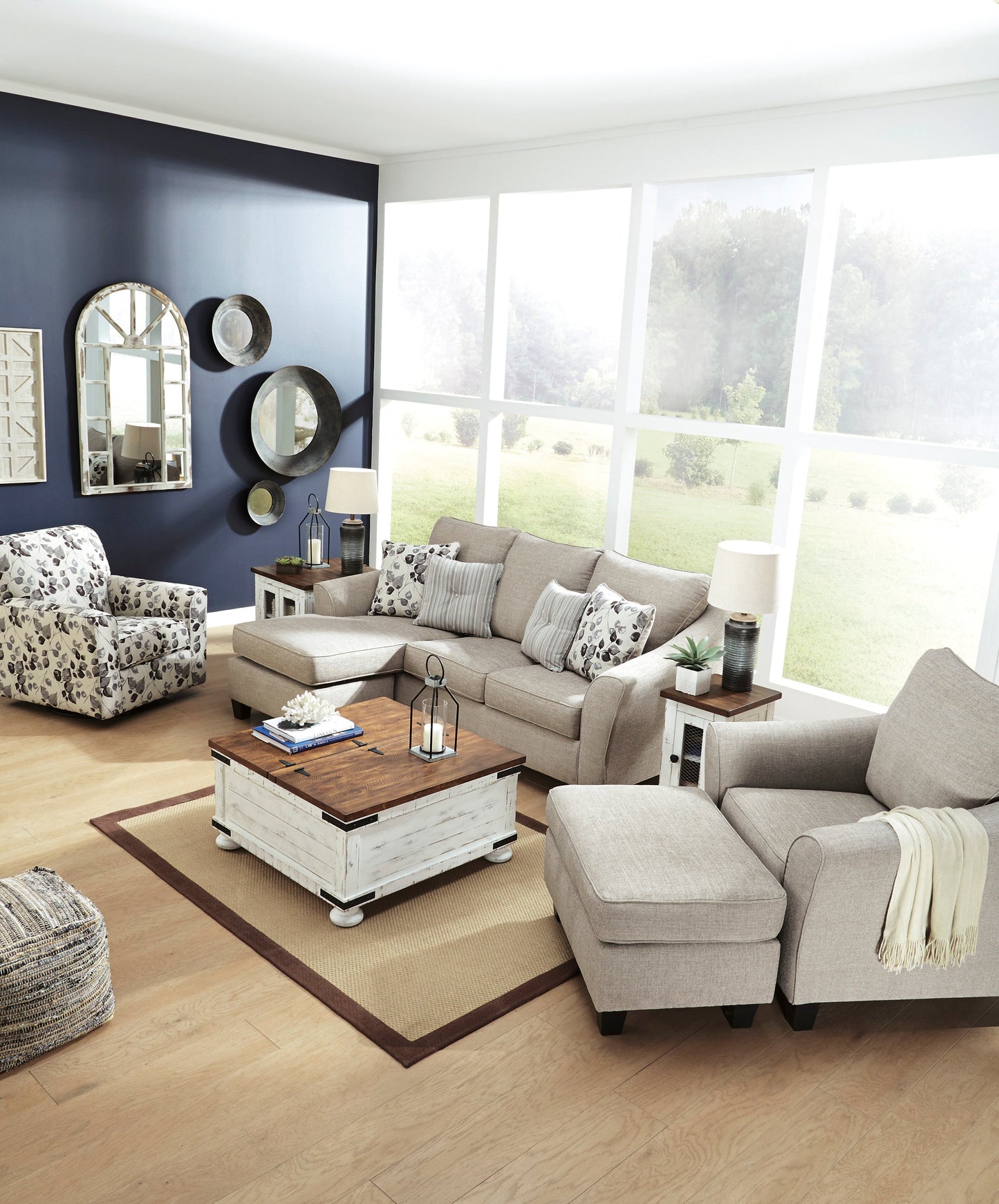 Abney Driftwood Living Room Set - SET | 4970118 | 4970120 | 4970142 | 4970114 - Luna Furniture - Dallas Store