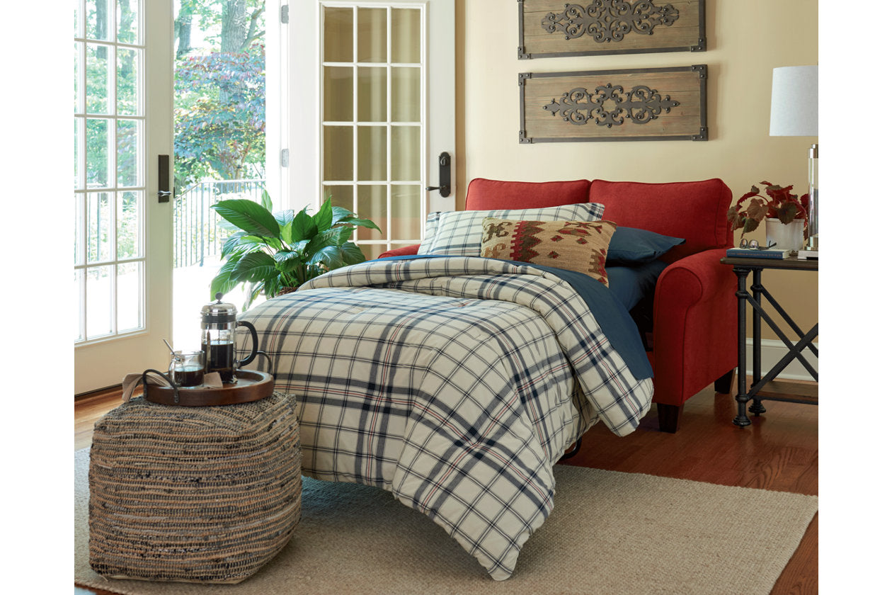 Absalom Denim Pouf - A1000550 - Luna Furniture - Dallas Store