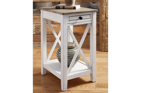 Adalane White/Gray Accent Table - A4000374 - Luna Furniture - Dallas Store