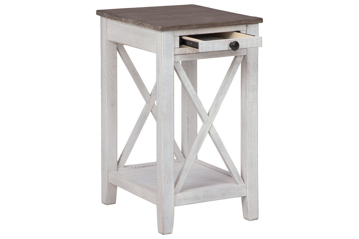 Adalane White/Gray Accent Table - A4000374 - Luna Furniture - Dallas Store