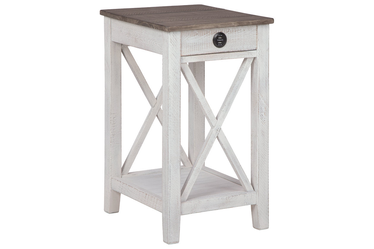 Adalane White/Gray Accent Table - A4000374 - Luna Furniture - Dallas Store