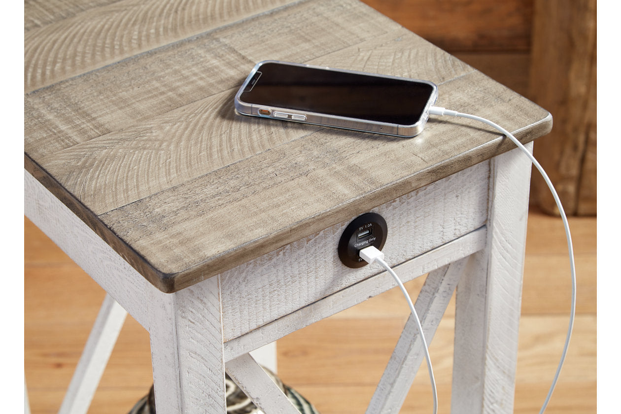 Adalane White/Gray Accent Table - A4000374 - Luna Furniture - Dallas Store