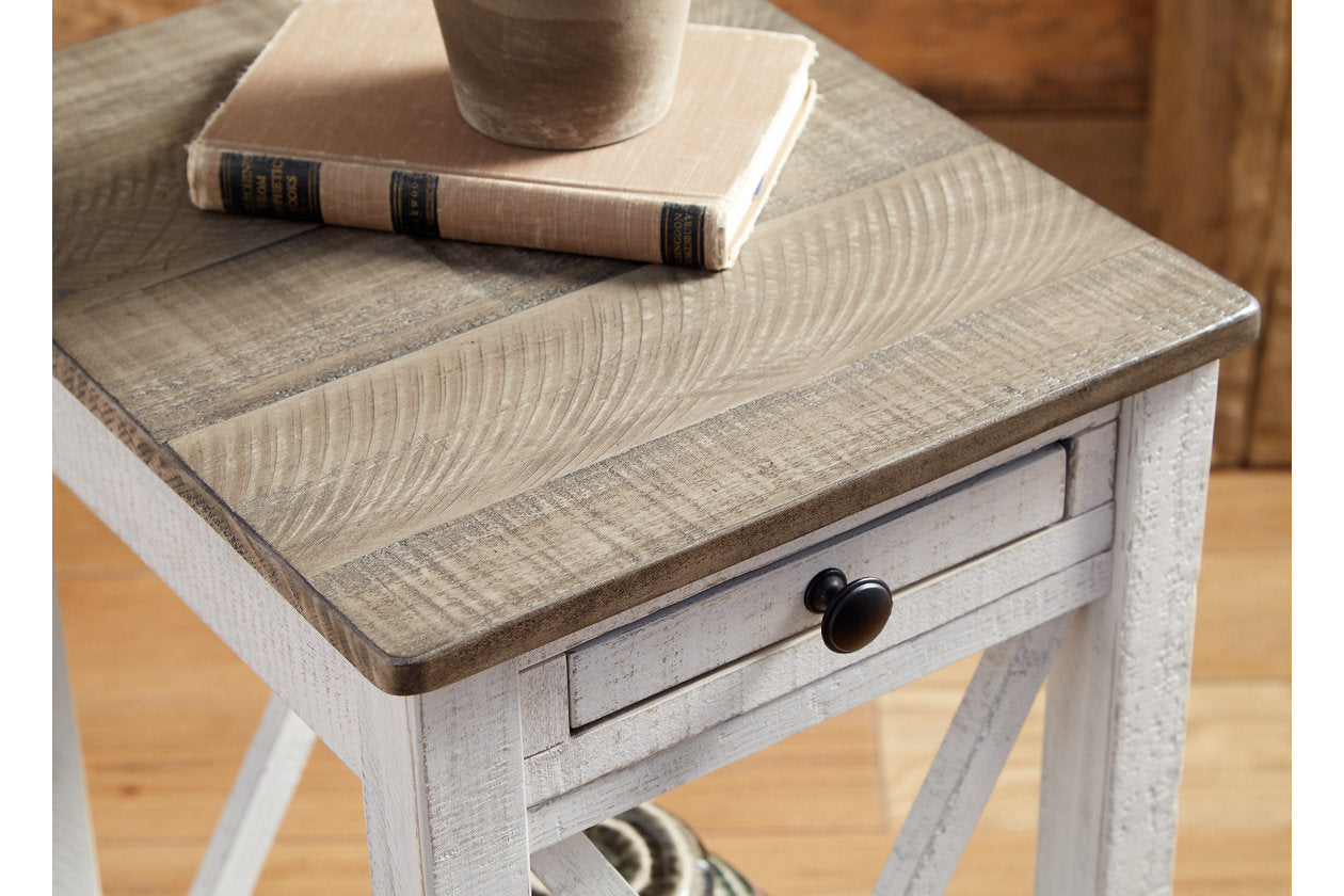 Adalane White/Gray Accent Table - A4000374 - Luna Furniture - Dallas Store