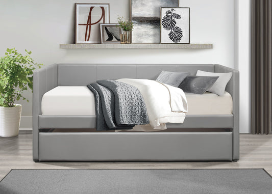 Adra Gray Twin Daybed with Trundle - SET | 4949GY-A | 4949GY-B - Luna Furniture - Dallas Store