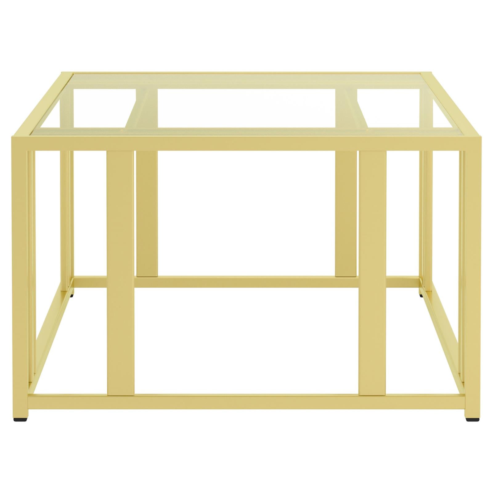 Adri Matte Brass Metal Frame Coffee Table - 723608 - Luna Furniture - Dallas Store