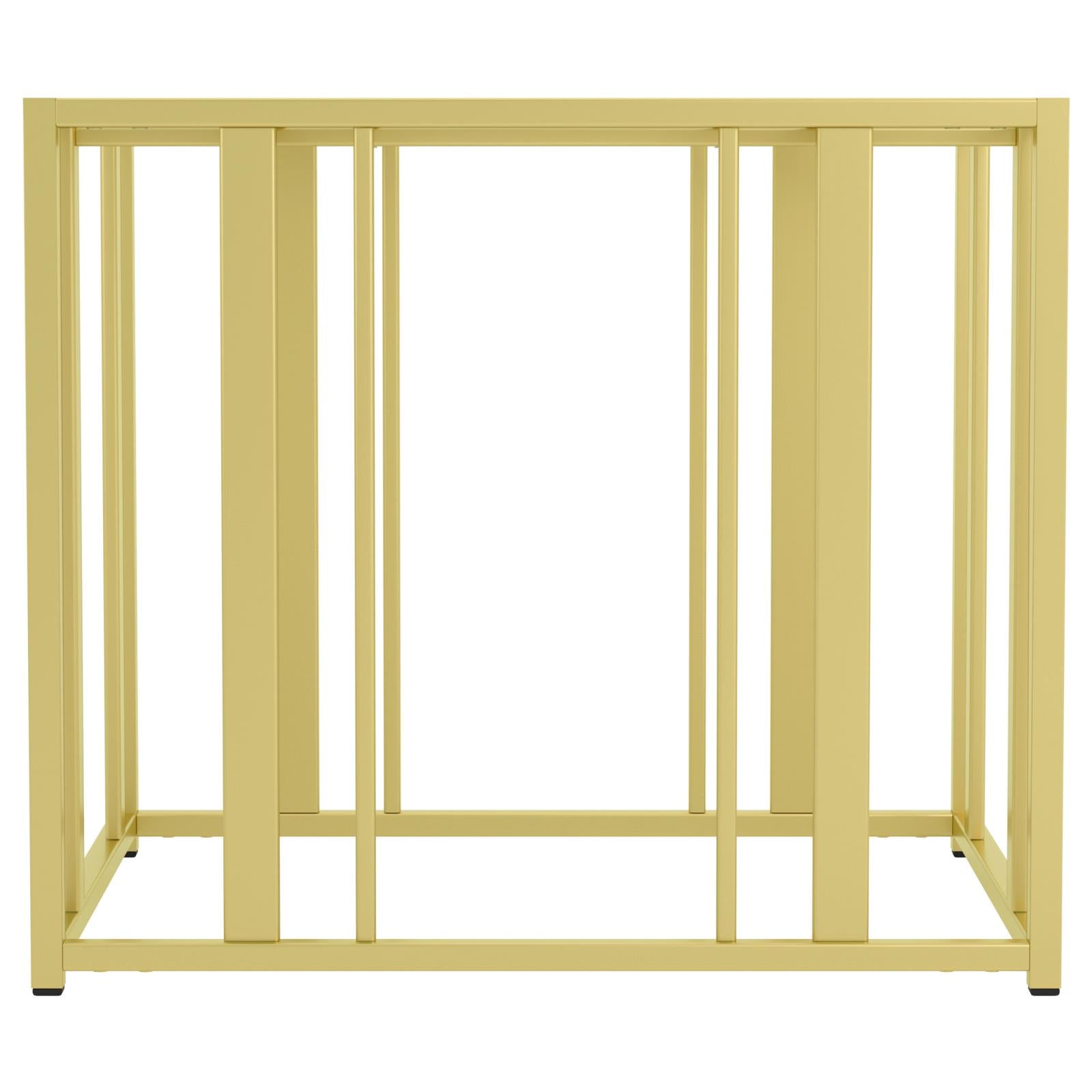 Adri Metal Frame End Table Matte Brass - 723607 - Luna Furniture - Dallas Store