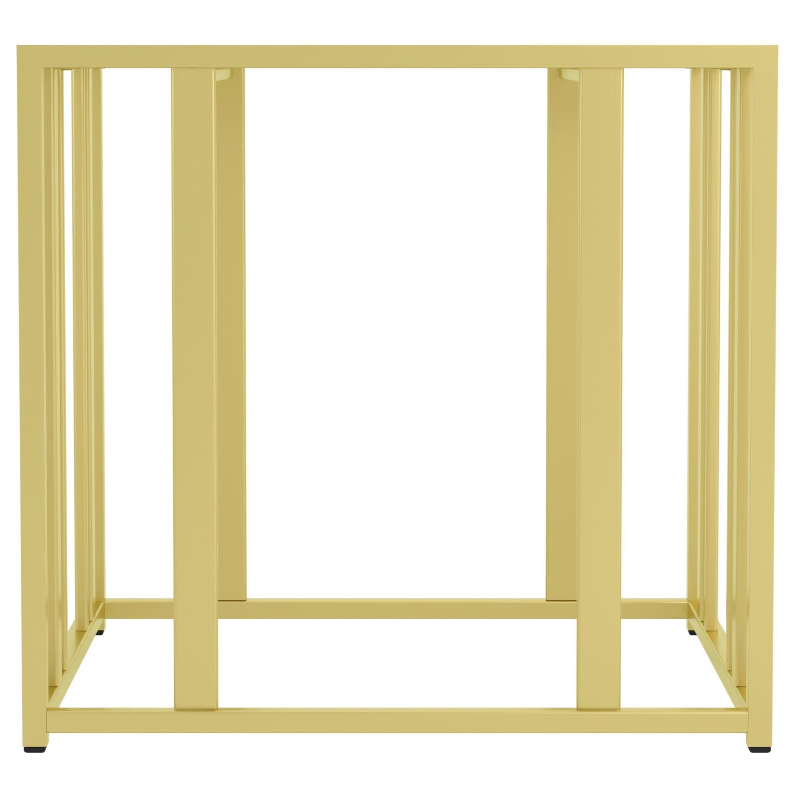 Adri Metal Frame End Table Matte Brass - 723607 - Luna Furniture - Dallas Store