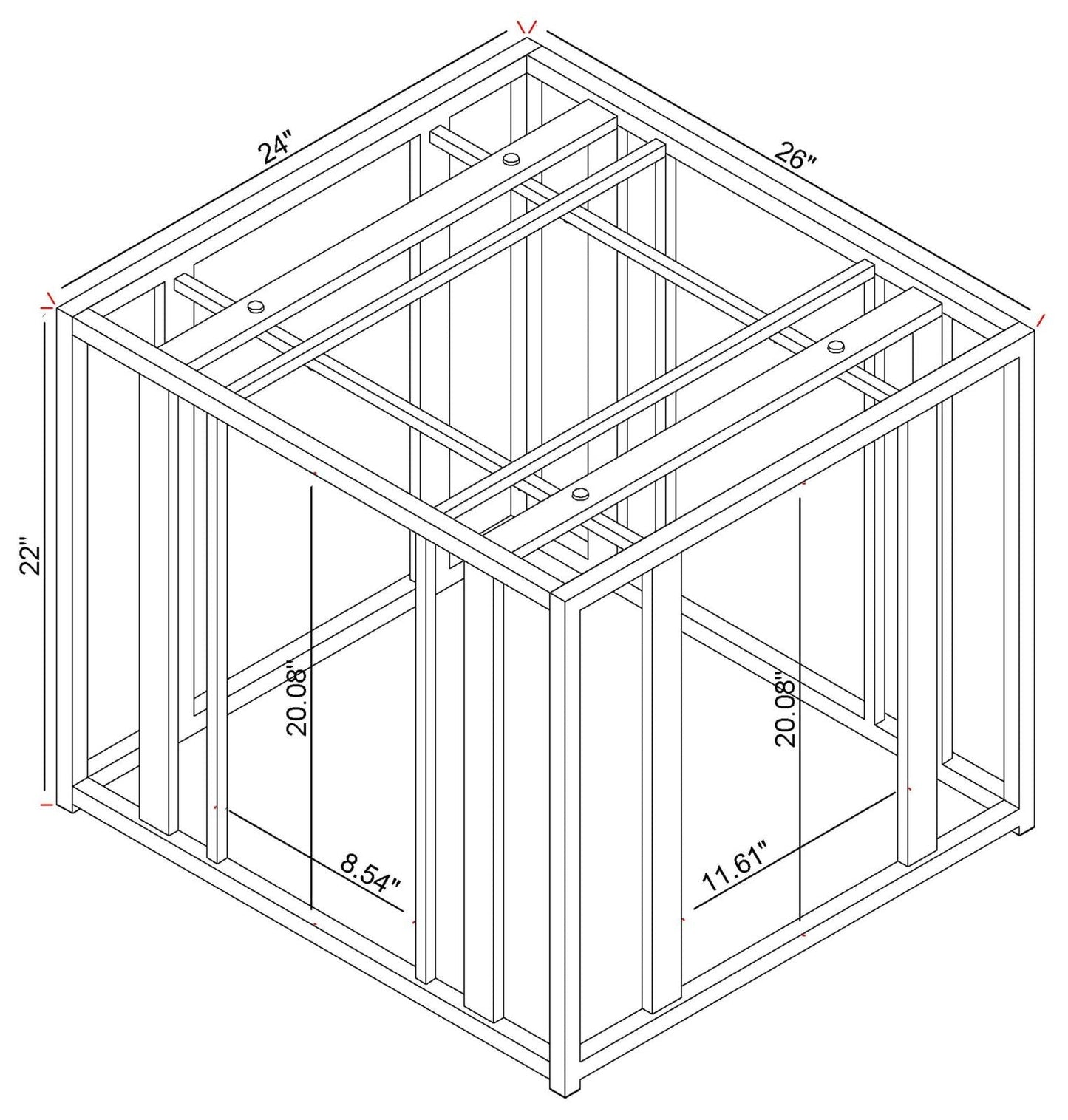 Adri Metal Frame End Table Matte Brass - 723607 - Luna Furniture - Dallas Store