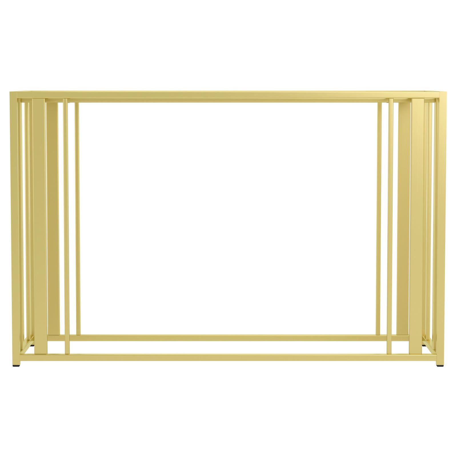 Adri Metal Frame Sofa Table Matte Brass - 723609 - Luna Furniture - Dallas Store