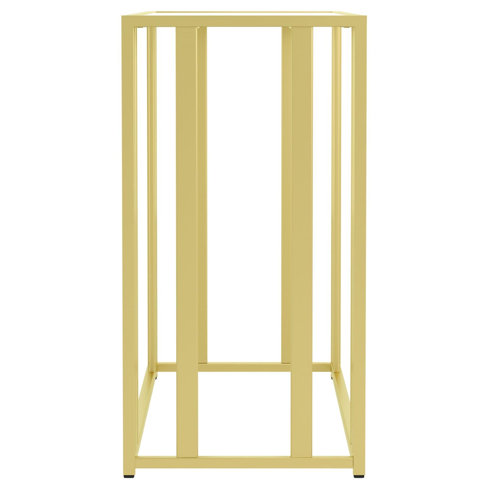 Adri Metal Frame Sofa Table Matte Brass - 723609 - Luna Furniture - Dallas Store