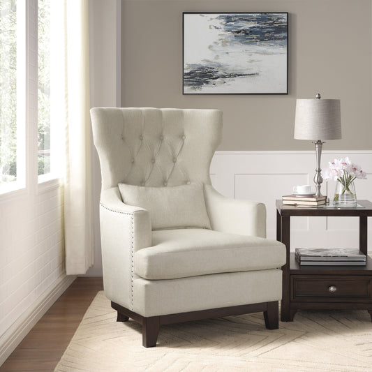 Adriano Beige Accent Chair - 1217F4S - Luna Furniture - Dallas Store